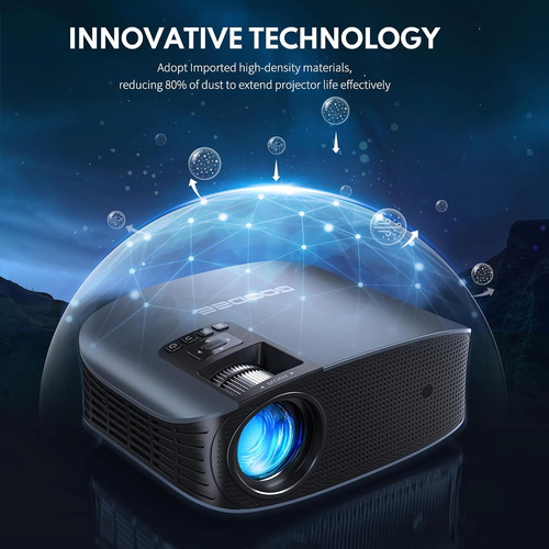 Proyector Goodee 4k Con Wifi Y Bluetooth Compatible, Fhd 1