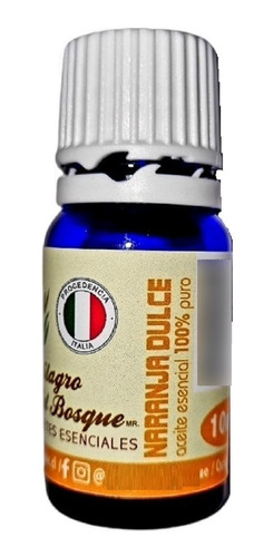 Aceite Esencial Naranja Dulce 10 Ml 100% Puro Y Concentrado