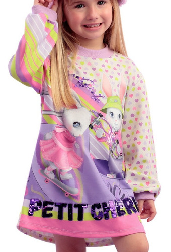 Vestido Infantil Petit Cherie Ursinho Cuddly Teddy 22006 B.e