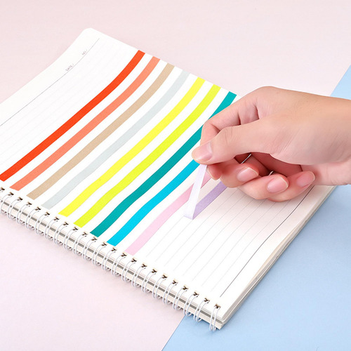 40 Piezas Arcoíris Cinta Adhesiva Adhesiva Decorativa Papel