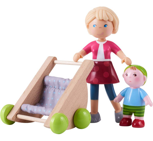 Haba Little Friends Mom Melanie Y Baby Liam - Figuras De Ca.