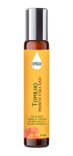 Óleo De Tomilho 10ml Roll On- Com Rosa Mosqueta - Pronto Uso