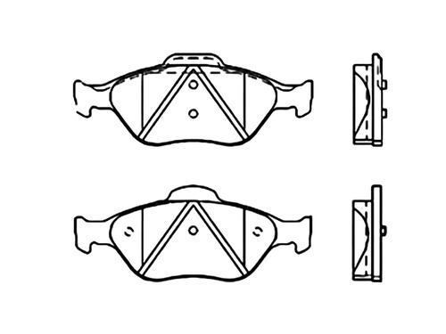 Juego  Balatas Ford Eco Sport 04-11 Delantera