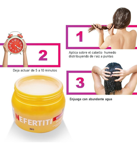 Mascarilla De Argan Hidratante Para Cabello Nefertiti 350g