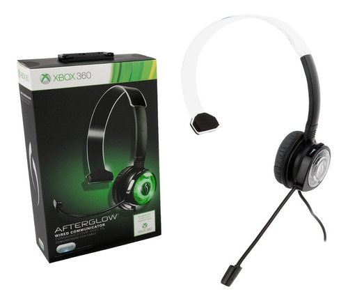 Headset Afterglow Communicator Lv1 Xbox 360 Color Negro