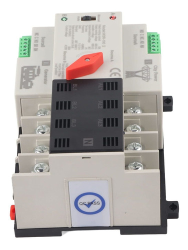 Dual Power Automatic Transfer Switch Convenient 4p Rail