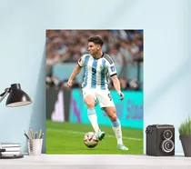 Comprar Cuadro Julian Alvarez Camiseta 9 Seleccion Argentina 27x42