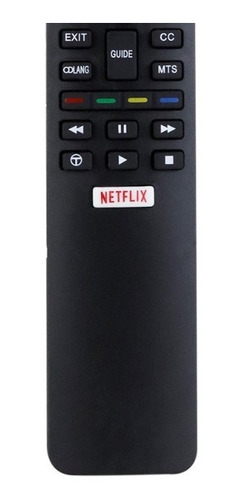 Imagen 4 de 10 de Control Compatible Con Tcl Rc208 Yli7 Smart Tv Netflix