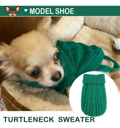Suéter Para Chihuahua Talla Xx-small , 1x Verde / 1x Violeta