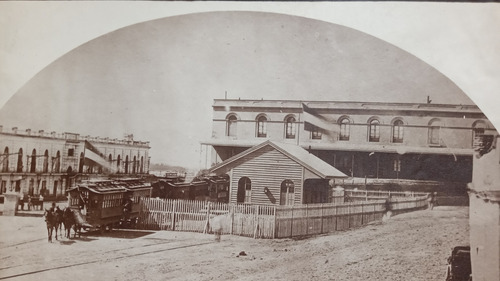 Antigua Foto Estación Tranvía Plaza De Mayo Retiro (Usado)