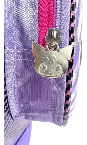 Mochila Ruedas, Llantas Kuromi, Sanrio Hello Kitty Primaria Morado Kuromi