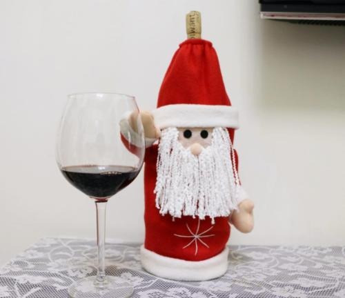 Ohuhu Botella De Vino Cubierta De Navidad Santa Decoración V