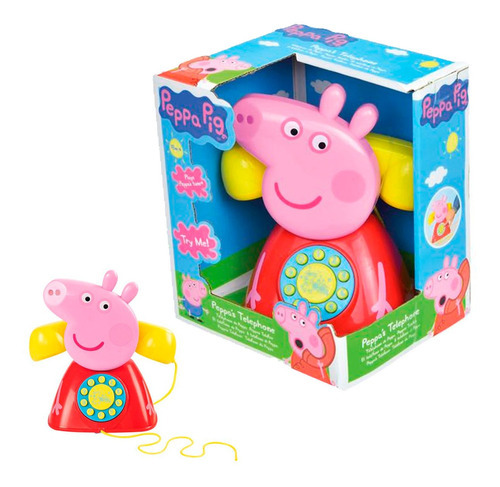 Telefone De Brinquedo Peppa Pig Musical Porquinha Multikids