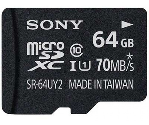 Tarjeta De Memoria Sony Micro Sd 64gb Clase 10 Con Adaptador