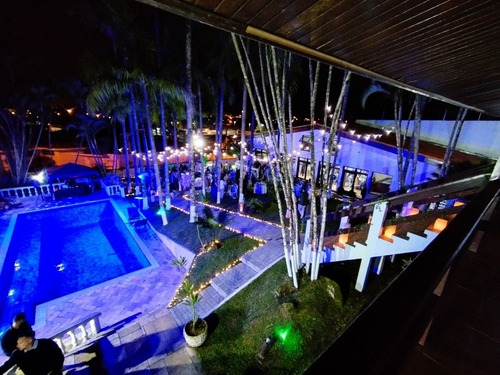 Casa Com Piscina Semi Olímpica Aquecida, (mansão),sauna, Spa Hidromassagem Para 9 Pessoas ,8 Quartos, 1516 Metros, Salão De Festas, Salão De Jogos Completo, Churrasqueira Completa, Alarme Cameras