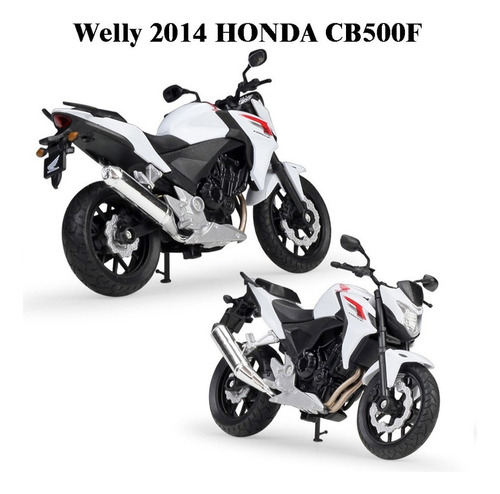 Ghb Welly Honda Street Bike De Serie Miniatura Metal Moto