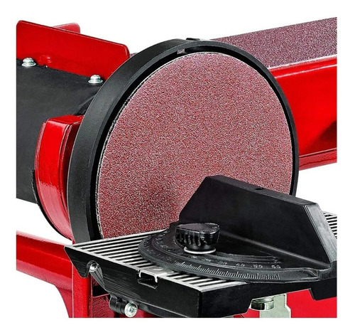 Imagen 3 de 3 de Lijadora de banda y de disco Einhell TC-US 400 con sistema velcro roja 50Hz 375W 230V