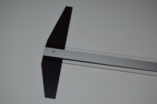 Imagen 2 de 5 de Regla T Deval Profesional De Aluminio | 60cms