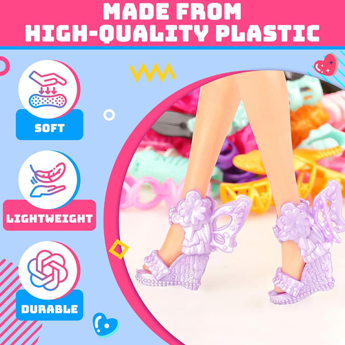 60 Zapatos Para Muñecas Zapatos De Moda Estilo Muñeca De A
