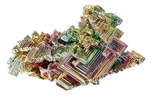 Piedra De Cristal De Bismuto Nature Rainbow, Espécimen Media