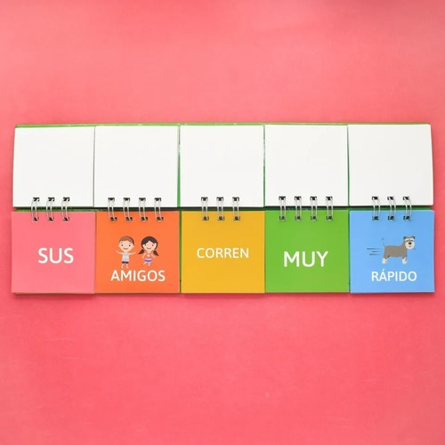Imagen 2 de 4 de Libro Móvil De Frases Para Aprender A Armar Oraciones