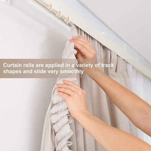 Riel De Cortina De Techo, Flexible Y Flexible, Enrollable
