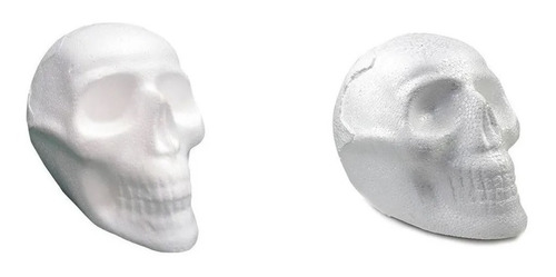 Cráneo De Unicel Grande 15.5 X 21 Cm 3 Pack