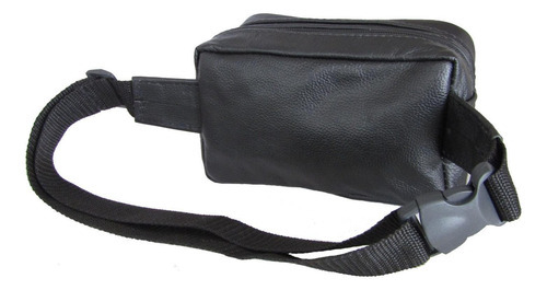 Pochete Masculina Bolsa Cintura Motoqueiro Couro De Genuíno