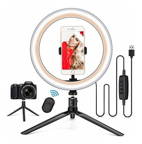 10.2  Ring Light With Stand Phone Soporte And Remote Desk Ut