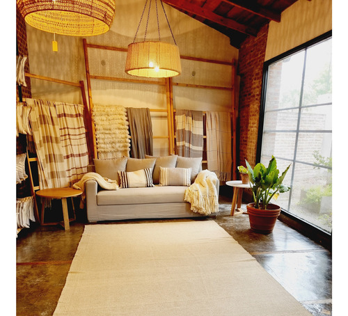 Alfombra Tejida Telar 190x300 Lisa Camel #177 Bosco 3.06 M 1.92 Cm