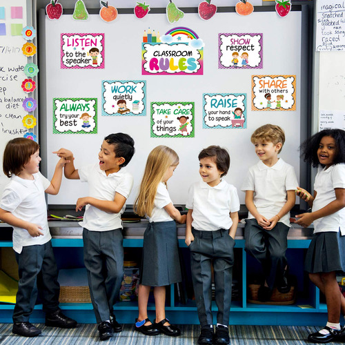 Carteles De Reglas De Aula Decoración Para Jardín Y Escuelas