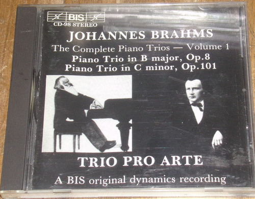 Brahms The Complete Piano Trios Vol.1 Cd Importado Kktus 