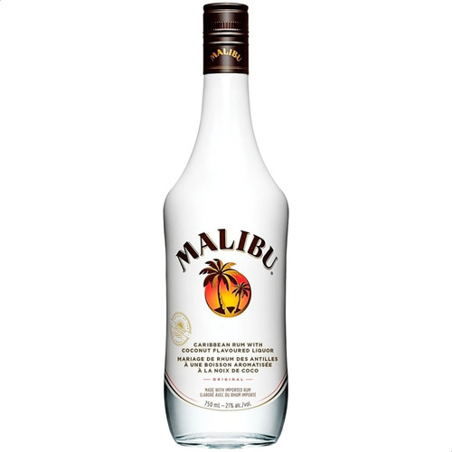 Ron Malibu Con Coco 750ml Original Origen Barbados