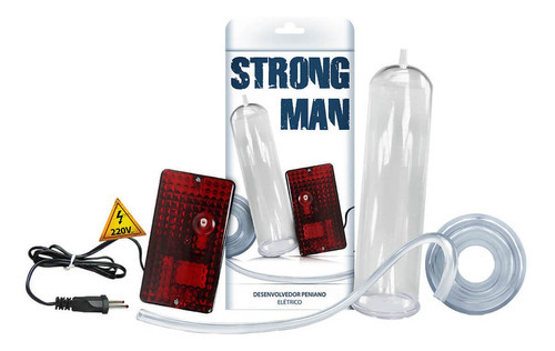 Strong Man - Bomba Peniana Elétrica 220 Volts - 24 X 5,9 Cm