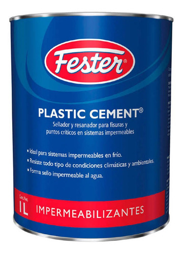 Sellador Cemento Plástico 1l Resanador Calafa Fester 1628806