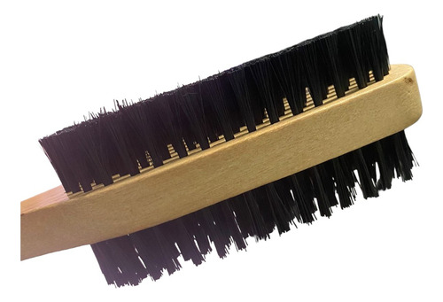 Cepillo Doble De Onda De Madera Natural Para Barbero 5pz Color Negro