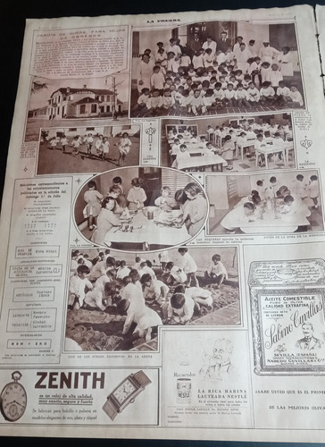 Suplemento La Prensa Año 1928 Neuquén Tucumán Torre Usina (Usado)