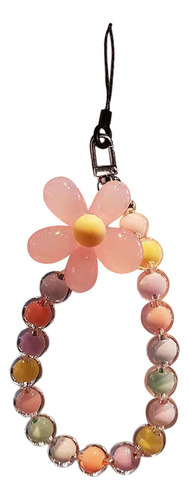 2 Correa Para La Muñeca Con Cordón Cuentas De Color Rosa