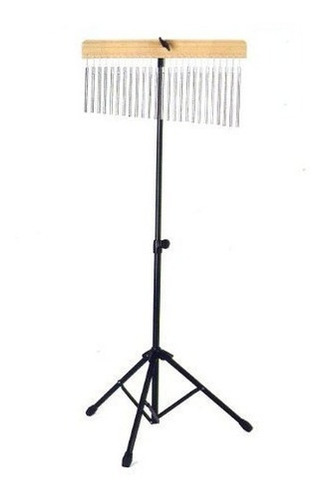 Wb01 Pro Cromo 25 De Percusion Bar Chimes Con Soporte De Mon