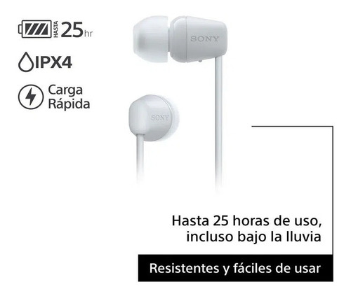 Audífonos Internos Inalámbricos Wi-c100 Color Blanco Blanco