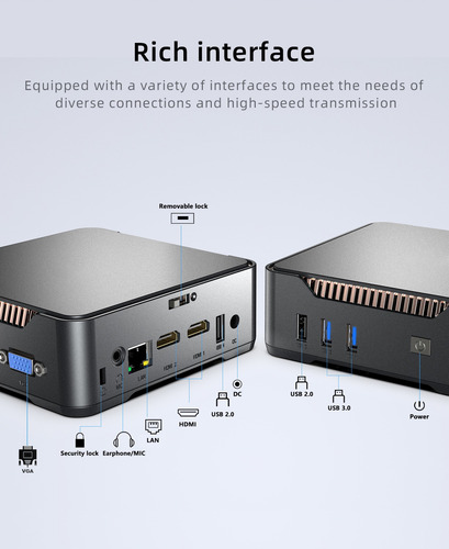 Mini Pc Cpu N150 / Ddr4 16 Gb / M.2 512 Gb / Win11 / Wifi