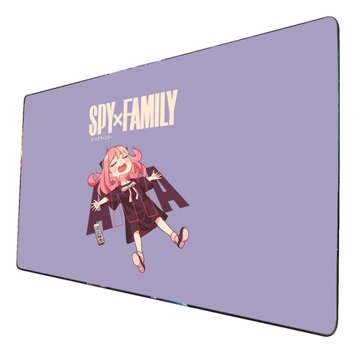 Mouse Pad Largo Spy X Family Simbolo Fondo Morado 40x90cm