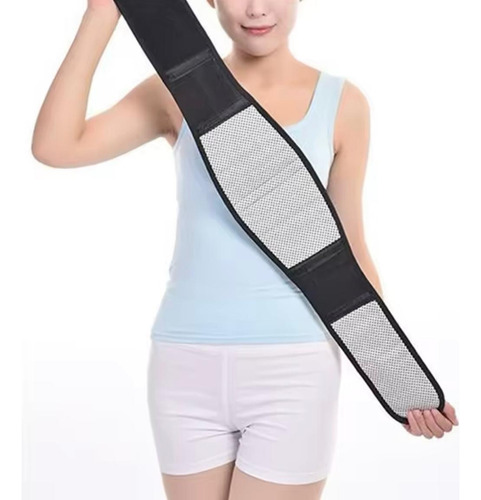 Faja-cinturón Ajustable Xl 115cm Para Cinturaneopreno Alivia Negro Xl