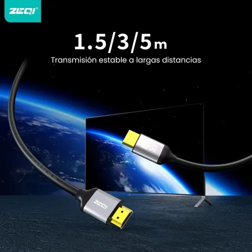 Zeqi Cable Hdmi 4k Ultra Hd (1.5m) Model: Ze-u402
