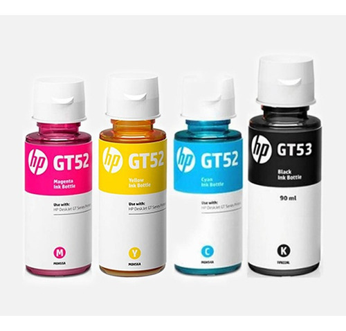 Pack X4 Tinta Hp Gt52 Gt53 5810 5820.