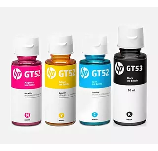 Pack X4 Tinta Hp Gt52 Gt53 5810 5820.