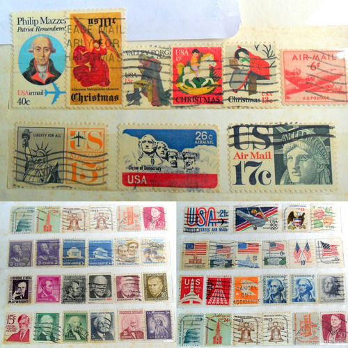 Estados Unidos Usa : 54 Estampillas Ex ( Colección Personal)