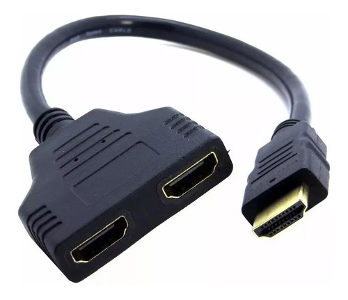 Cabo Divisor Splitter Hdmi Conversor 1x2 Duplica Imagem Ps