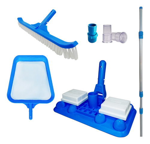 Kit Limpeza Piscina Aspirador 8 Esfera Sodramar