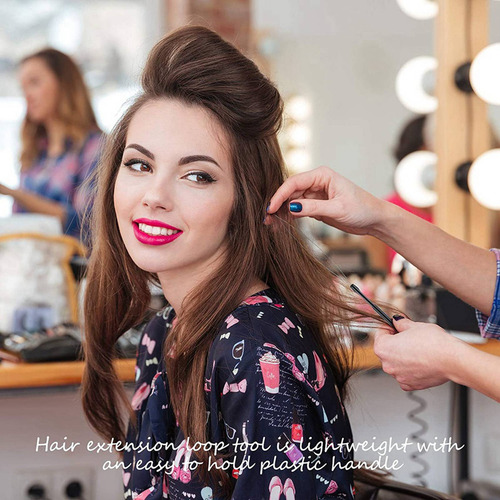 30 Extensões De Cabelo, Passador De Linha, Gancho E